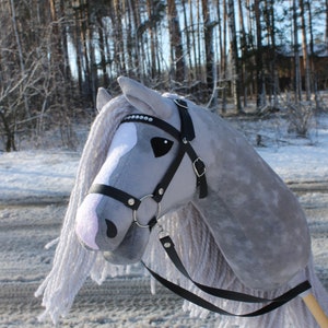 Hobby horse A3 SNOW top quality hobbyhorse with bridle and reins stickhorse steckenpferd