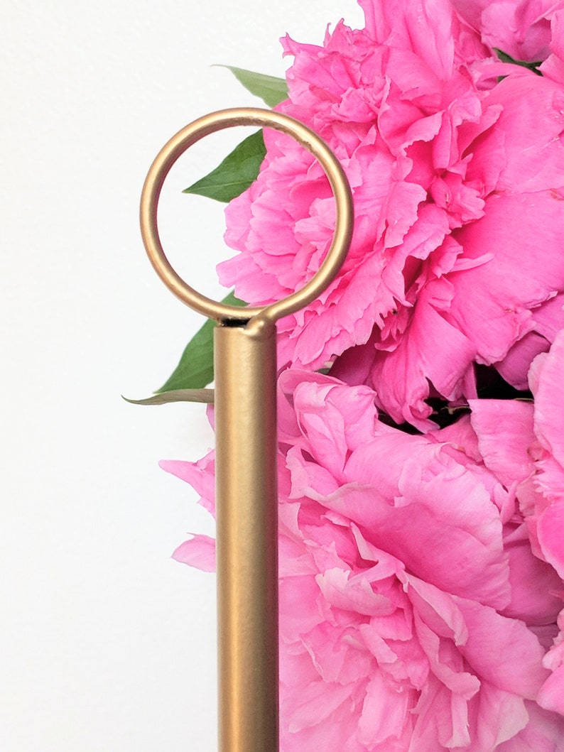 Soft Gold Table Number Holders Gold Menu Holders Gold Etsy