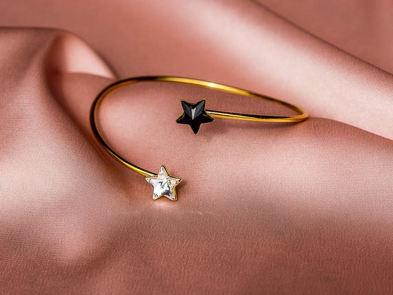 Swarovski bangle bracelet gold plated deals