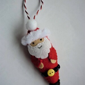 Santa Handmade Wooden Christmas Ornament #479