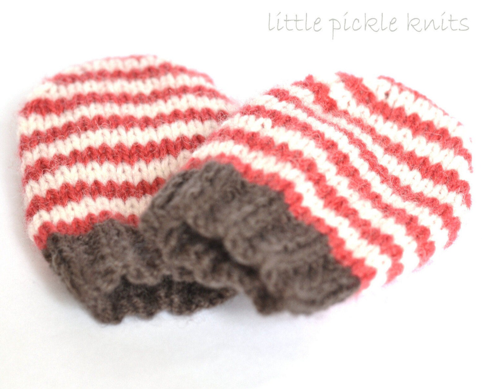 EASY BABY MITTENS Pdf Knitting Pattern 4ply Stripy Mittens Etsy UK