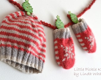 Baby's 1st Christmas Knitting pattern bundle