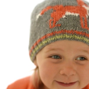 Baby and Child KNITTING PATTERN - Mr Fox hat - Sizes  1 to 7 years
