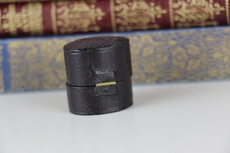Black Antique Ring Box Engagement or Wedding Ring Box