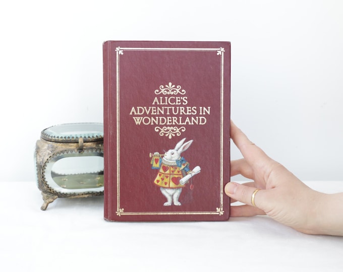 Alices Adventures in Wonderland Book with cover painted by Irene Owens