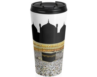 KABA * ISLAM * MUSLIM * Stainless Steel Travel Mug * Very Unique gift idea