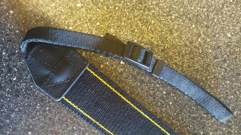 Nikon Digital Woven Camera Strap Black and Yellow