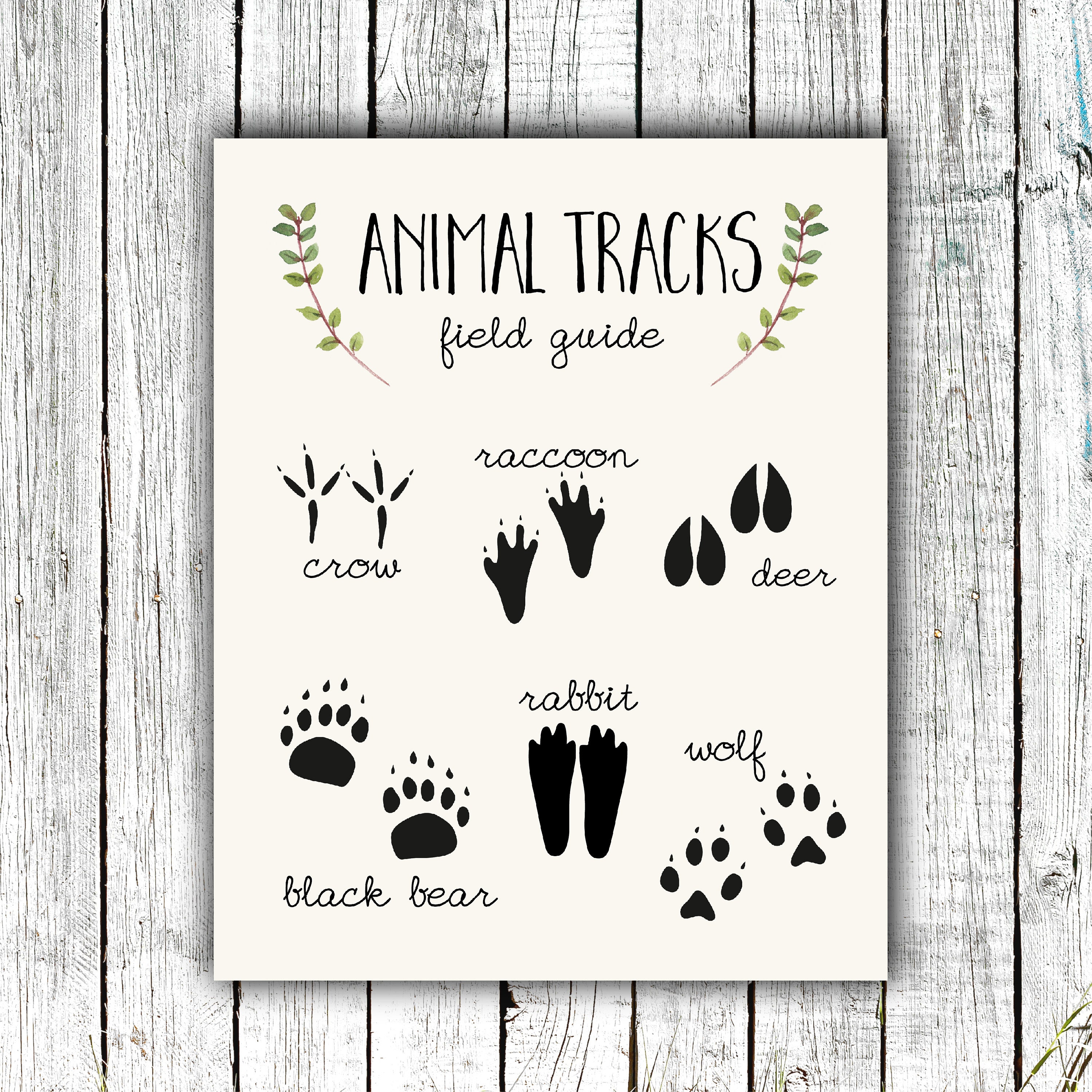 Nursery Artwork Printable, Animal Music Poster, Woodland photograph relating to Printable Animal Tracks called Nursery Artwork Printable, Animal Tunes Poster, Woodland