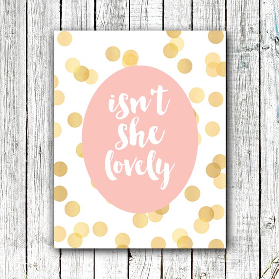 Nursery Printable // Baby Girl Nursery // Printable Art // Etsy