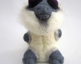 Needle Felted Yeti (A.K.A. The Abominable Snowman)