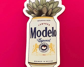 Modelo sticker, succulent sticker, waterproof plant sticker, beer sticker, latina sticker, kindle sticker