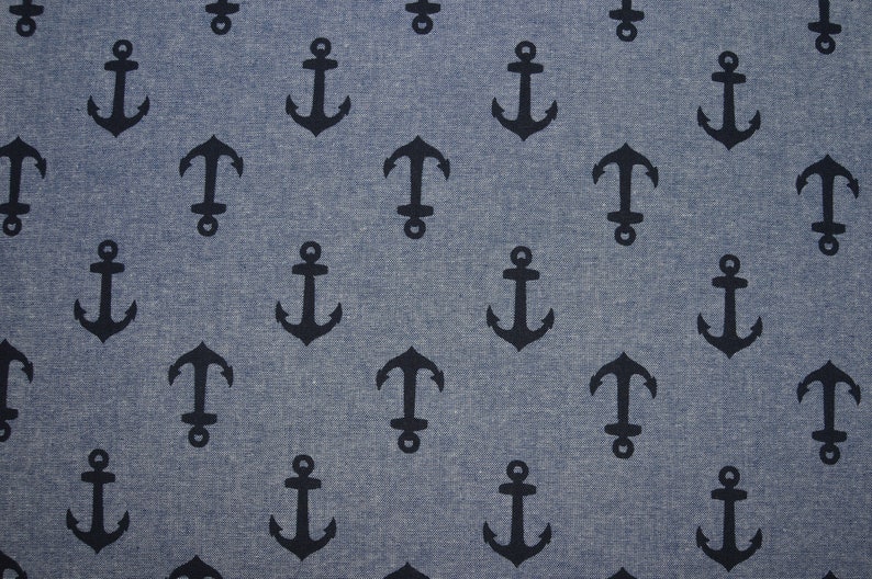 Anchor Chambray Fabric image 1