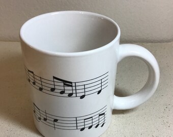 Music Notes Mug Etsy
