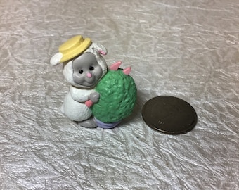 Hallmark Merry Miniature Bunny holding egg from 1992