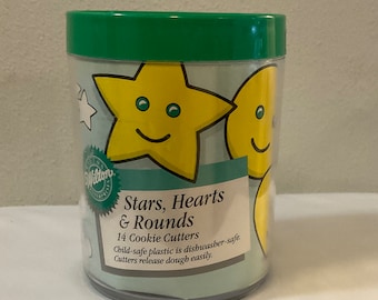 Wilton Stars, Hearts, and Rounds Cookie Cutters