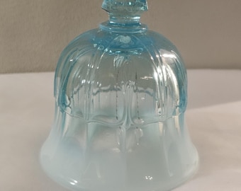 Fenton  Aqua Glass Frosted Bell