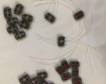 Slider beads with crystal