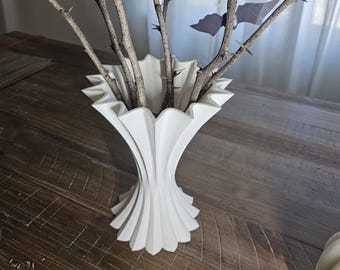 Cascade Elegance Vase,  Home Decor Biodegradable Plastic