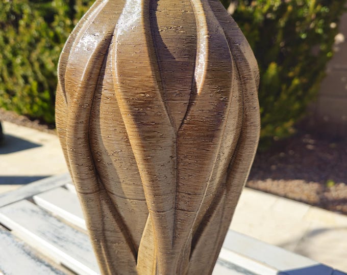 Featured listing image: Graceful Artisan Porcelain Vase in Rich Earth Tones