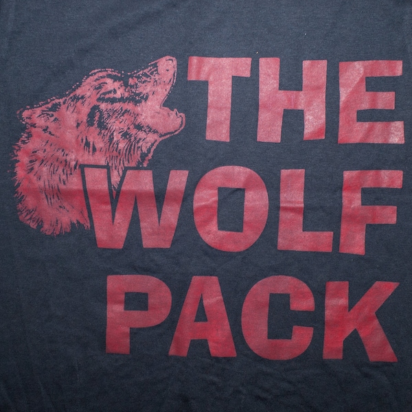 Vtg 90s NWO Wolf Pack T Shirt Dead Stock New Single Stitch Screen Stars Best Small XS Wrestling WCW Kevin Nash