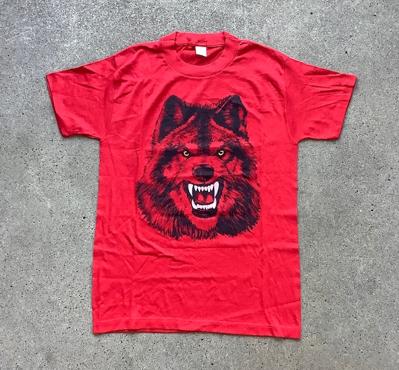 Vtg 90s NWO Wolfpack T Shirt Wrestling Single Stitch Wolf Spell