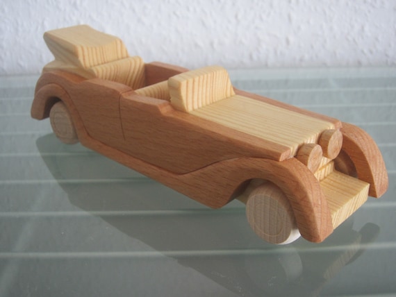 Oldtimer T UNIKAT Holzauto Modellauto Auto Holz HANDARBEIT NEU