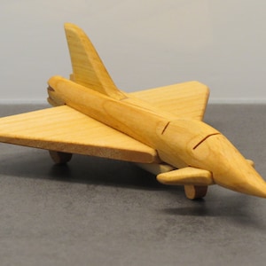 fighter plane aircraft jet Hanarbeit NEW wood