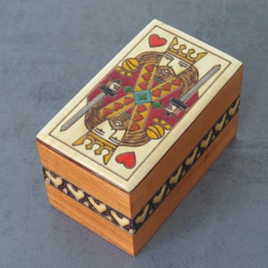 Scatola porta carte poker skat Roma