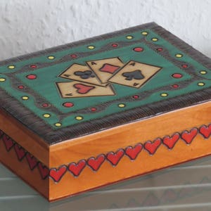Scatola porta carte poker skat Roma