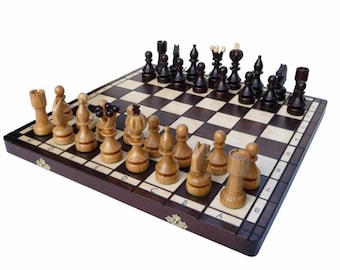 Very noble chess chess game chessboard 42x42 wood new