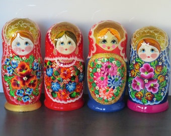 Babuschka Matroschka Matrjoschka Matruschka Russian dolls 10 pieces