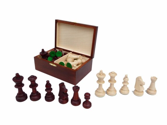 Atlantic Classic Chess Pieces Staunton Sheesham Boxwood 3.75 -  Portugal