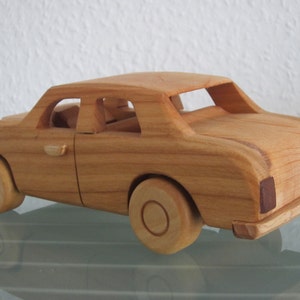 FSO oldtimer poland east german wood car model car very rare handmade image 2