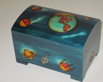 Jewelry box wooden box Chest