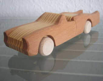 Convertible sports car car wood