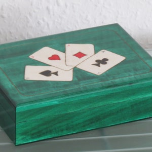 Scatola porta carte poker skat Roma