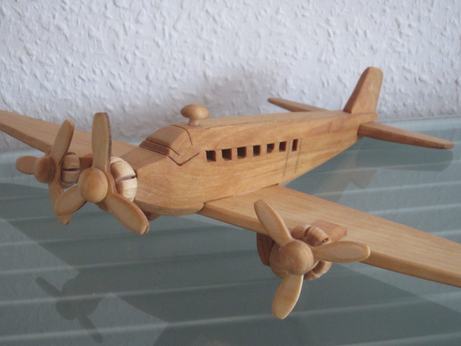 Vintage airplane aviator passenger plane HANDWORK XXL