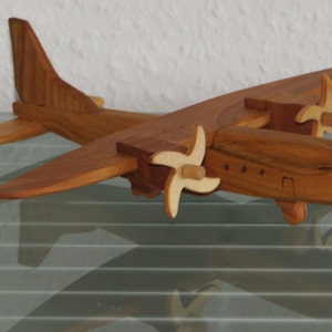 Airplane aviator model airplane transport plane passenger plane wood handmade