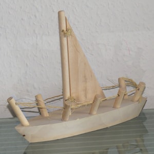 Sailboat boat sailing yacht yacht sailing ship ship model wood handcraft