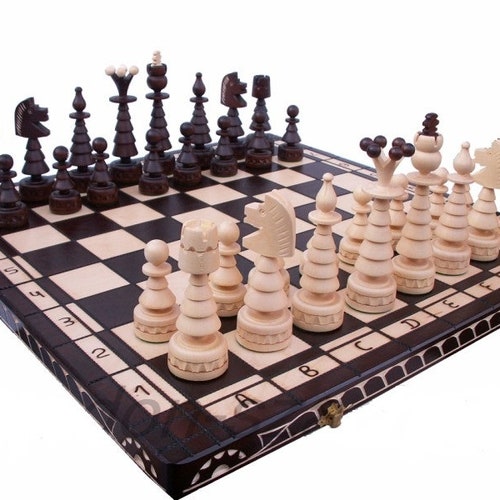 Elegant hotsell big chess chess game 60 x 60 hand carved new wood 60x60 exclusive SET