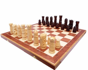 Elegant big chess chess game 60 x 60 tarsia hand carved new wood 60x60 exclusive set