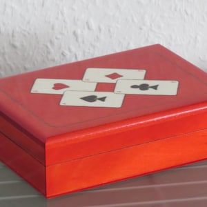 Scatola porta carte poker skat Roma