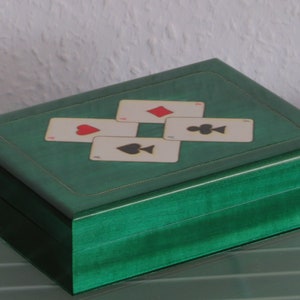 Scatola porta carte poker skat Roma