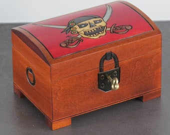 Jewelry Box  Pirate Pirate Box wooden chest