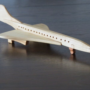 Passenger airplane airplane pilot wooden handmade XXL model