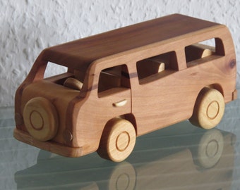 bus minibus wood car modellcar wood very rare handwork