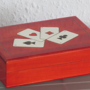 Scatola porta carte poker skat Roma