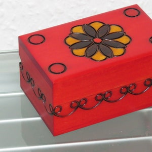 Jewelry Box horse wooden chest