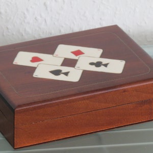 Scatola porta carte poker skat Roma