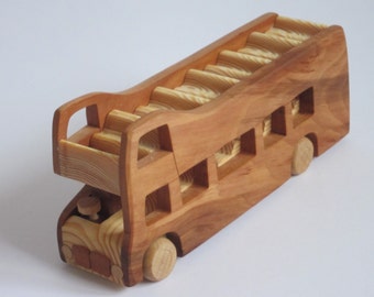 London Bus London Bus Double Decker Sigtseeing very rare handmade wood model bus